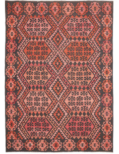 Tappeto Kilim Afghanistan 213x301 Rosso Arancio