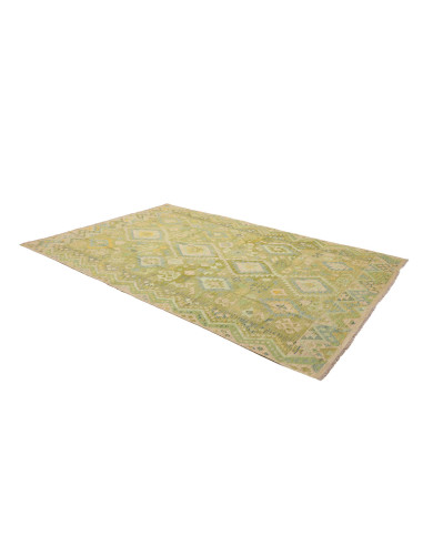 Tappeto Kilim Afghanistan 211x306 Verde Azzurro