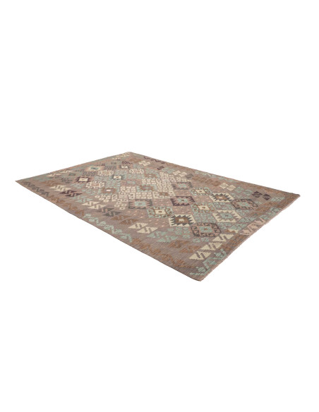 Tappeto Kilim Afghanistan 206x288 Grigio Tortor