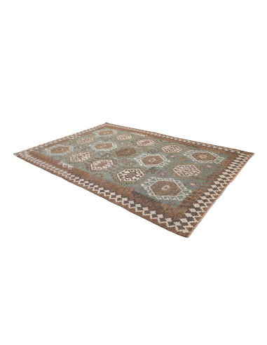 Tappeto Kilim Afghanistan 203x294 Azzurro Petro