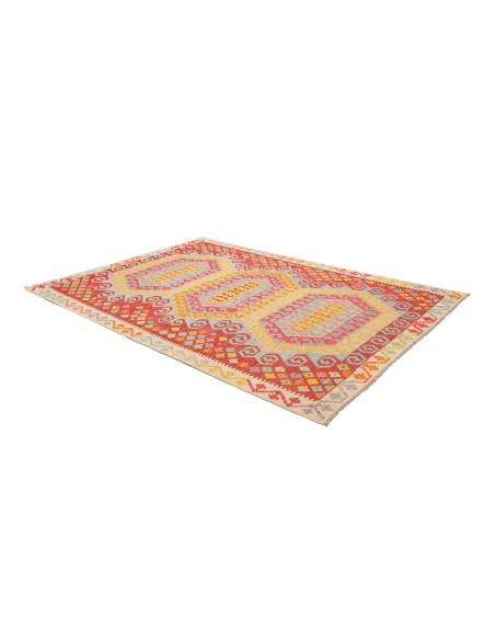 Rug Kilim Afghanistan 206x288 Terracotta Red Sk