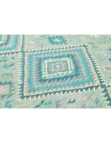 Tappeto Kilim Afghanistan 205x307 Acquamarina T
