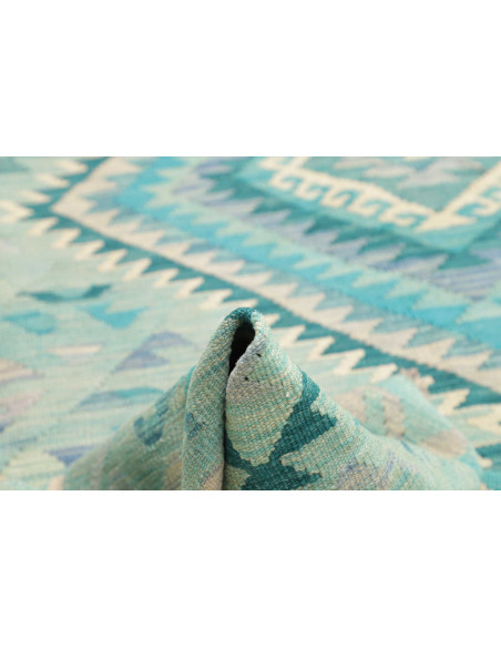 Tappeto Kilim Afghanistan 205x307 Acquamarina T