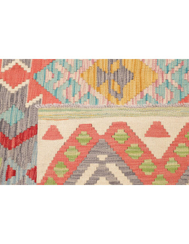 Tappeto Kilim Afghanistan 203x317 Grigio Chiaro