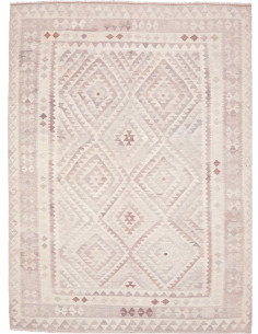 Tappeto Kilim Afghanistan 207x286 Beige Rosa Ch