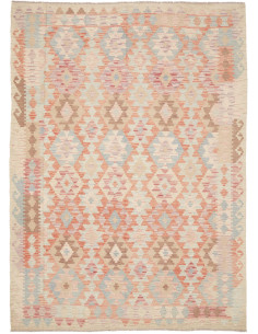Rug Kilim Afghanistan 204x287 Cream Beige Peach