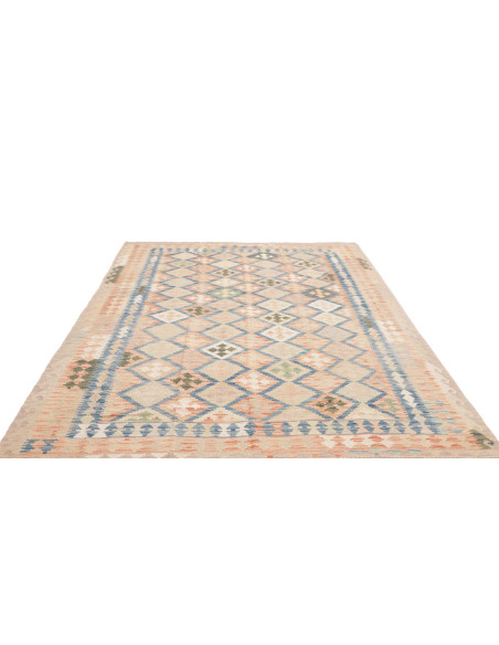 Tappeto Kilim Afghanistan 200x292 Beige Sabbia