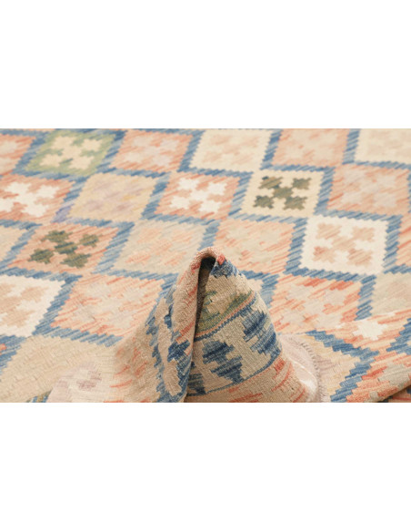 Tappeto Kilim Afghanistan 200x292 Beige Sabbia