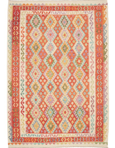 Rug Kilim Afghanistan 203x293 Orange Terracotta