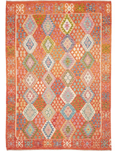 Tappeto Kilim Afghanistan 208x291 Arancio Terra