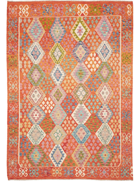 Rug Kilim Afghanistan 208x291 Orange Terracotta
