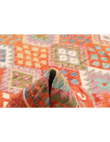 Tappeto Kilim Afghanistan 208x291 Arancio Terra