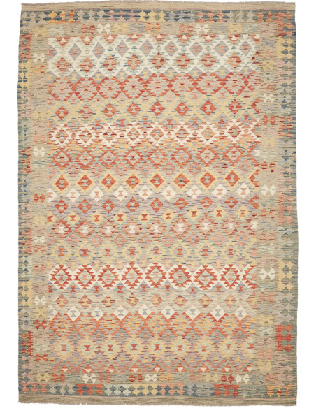 Rug Kilim Afghanistan 205x300 Grey Blue Terraco