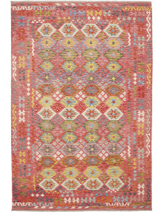 Rug Kilim Afghanistan 203x298 Coral Pink Red Ye