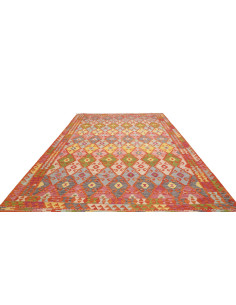 Tappeto Kilim Afghanistan 248x345 Rosso Arancio 2