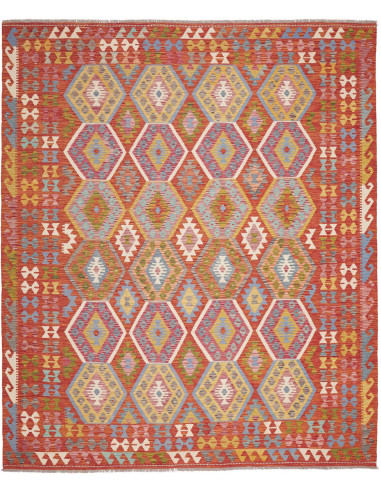 Tappeto Kilim Afghanistan 250x298 Rosso Terraco