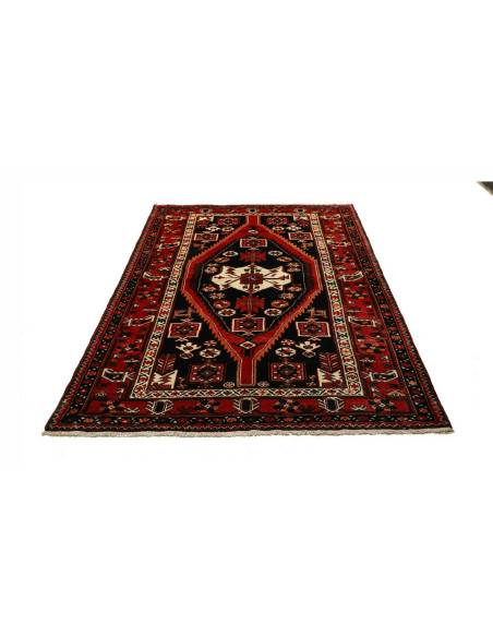 Geometric Red Navy Blue 152x216 Cm