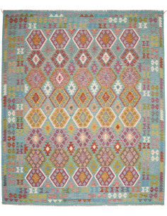 Rug Kilim Afghanistan 252x296 Turquoise Rose Go