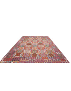 Tappeto Kilim Afghanistan 255x344 Viola Mirtill 2