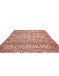 Tappeto Kilim Afghanistan 255x296 Rosso Bordeau 2