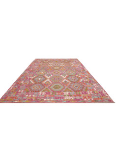 Tappeto Kilim Afghanistan 255x345 Fucsia Aranci 2