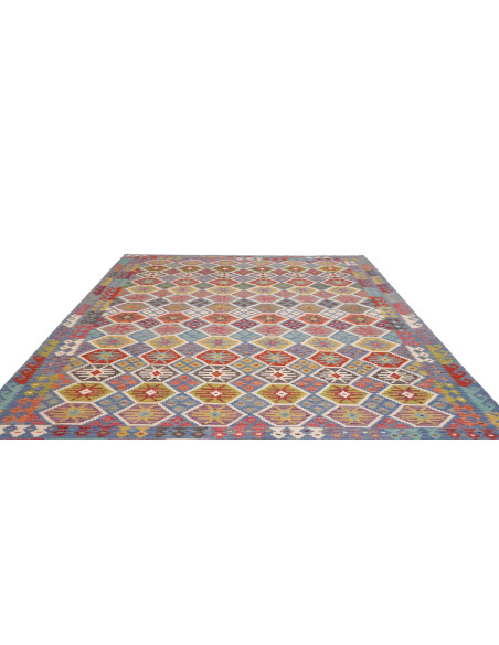 Rug Kilim Afghanistan 256x299 Sky Blue Multicol