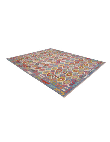 Tappeto Kilim Afghanistan 256x299 Blu Celeste M