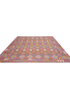 Tappeto Kilim Afghanistan 256x299 Viola Melanza 2