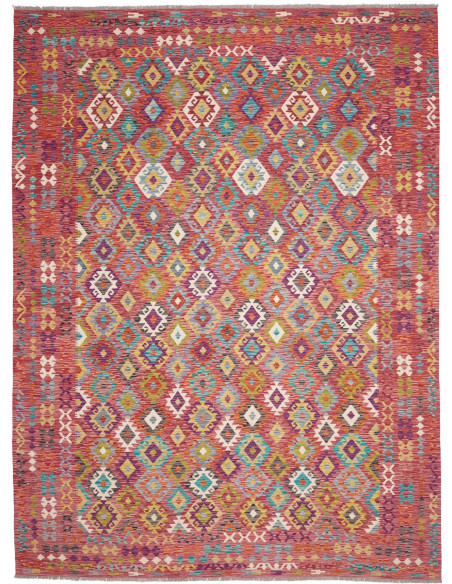 Rug Kilim Afghanistan 263x357 Terracotta Multic