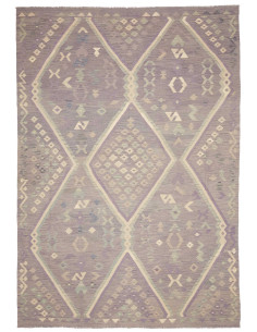 Tappeto Kilim Afghanistan 241x353 Viola Lavanda