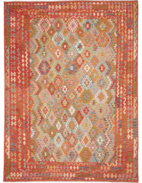 Rug Kilim Afghanistan 250x340 Orange Red Multic