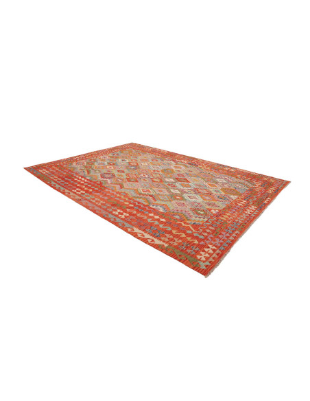 Rug Kilim Afghanistan 250x340 Orange Red Multic