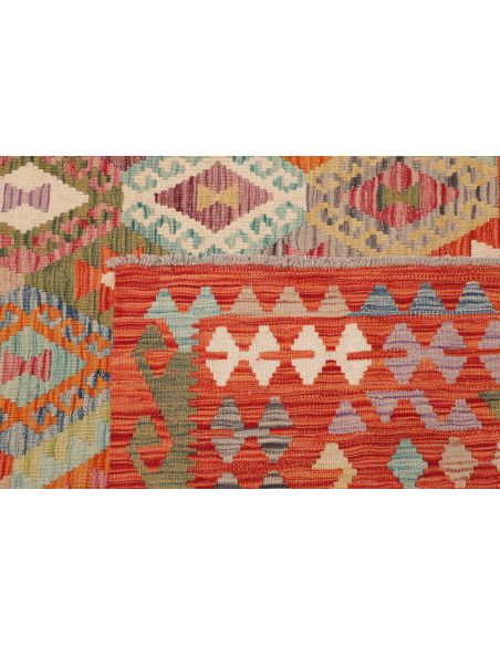 Rug Kilim Afghanistan 250x340 Orange Red Multic