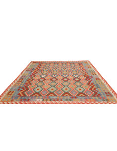 Tappeto Kilim Afghanistan 247x296 Rosso Blu Oro 2