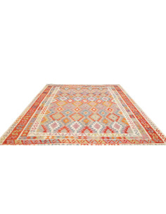 Tappeto Kilim Afghanistan 246x291 Rosso Corallo 2