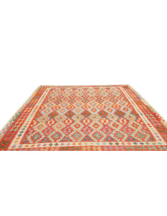 Rug Kilim Afghanistan 261x295 Red Orange Cream 2