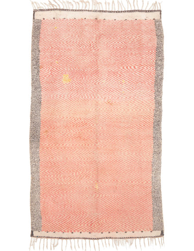Rug 150x250 Salmon Pink Charcoal Grey Cream Whi