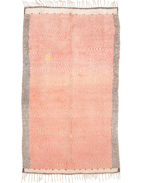 Rug 150x250 Salmon Pink Charcoal Grey Cream Whi
