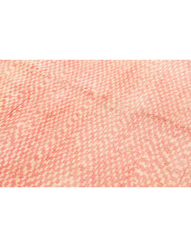 Rug 150x250 Salmon Pink Charcoal Grey Cream Whi