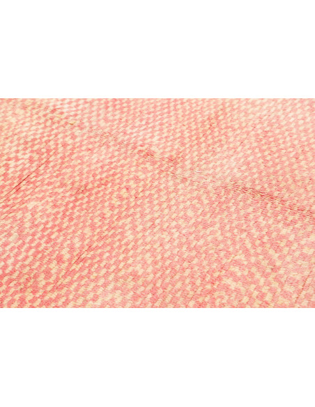 Rug 150x250 Salmon Pink Charcoal Grey Cream Whi