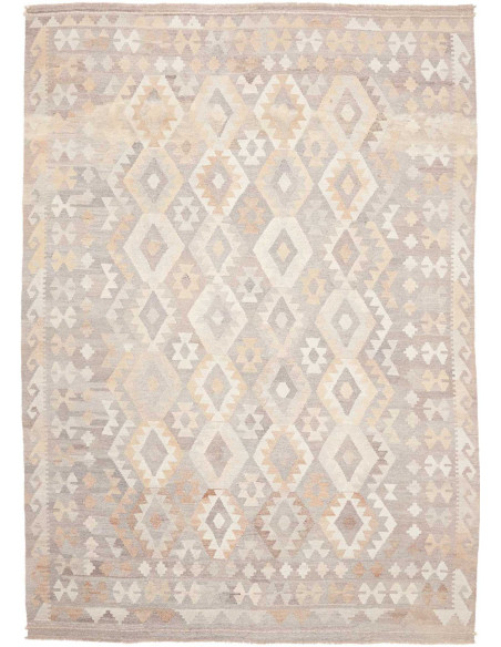 Rug Kilim Afghanistan 205x282 Grey Beige Cream