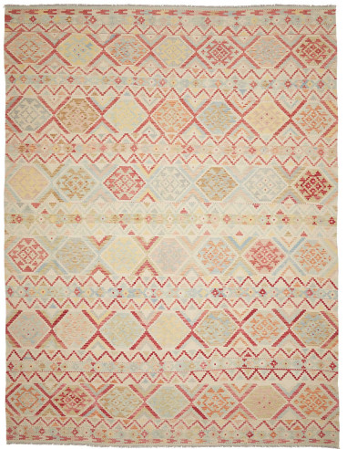 Tappeto Kilim Afghanistan 306x402 Crema Rosso C