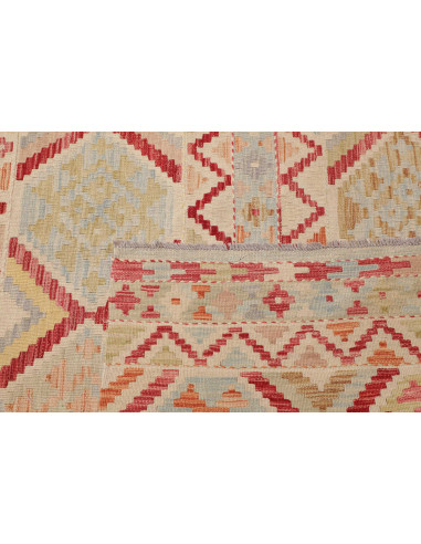 Tappeto Kilim Afghanistan 306x402 Crema Rosso C