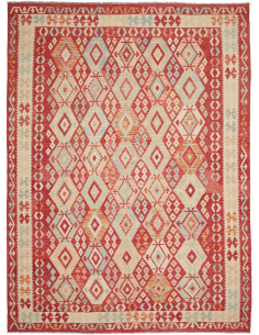 Rug Kilim Afghanistan 257x350 Red Cream Light B