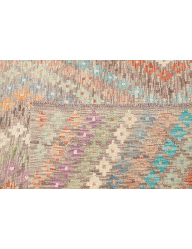 Tappeto Kilim Afghanistan 323x390 Verde Salvia