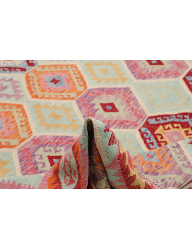 Tappeto Kilim Afghanistan 300x384 Azzurro Paste