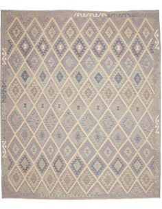 Tappeto Kilim Afghanistan 254x299 Grigio Lavand