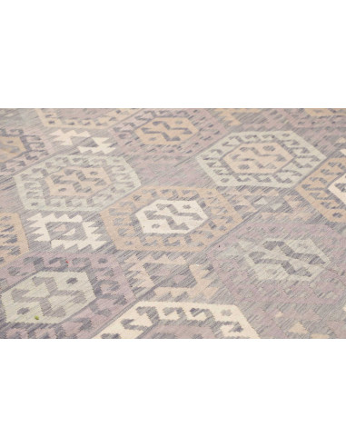 Rug Kilim Afghanistan 298x390 Lavender Beige Gr