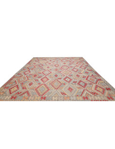 Tappeto Kilim Afghanistan 307x383 Grigio Azzurr 2
