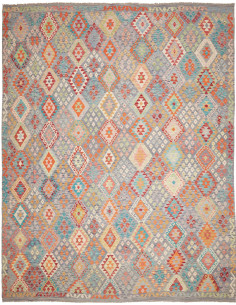 Rug Kilim Afghanistan 318x395 Grey Blue Orange